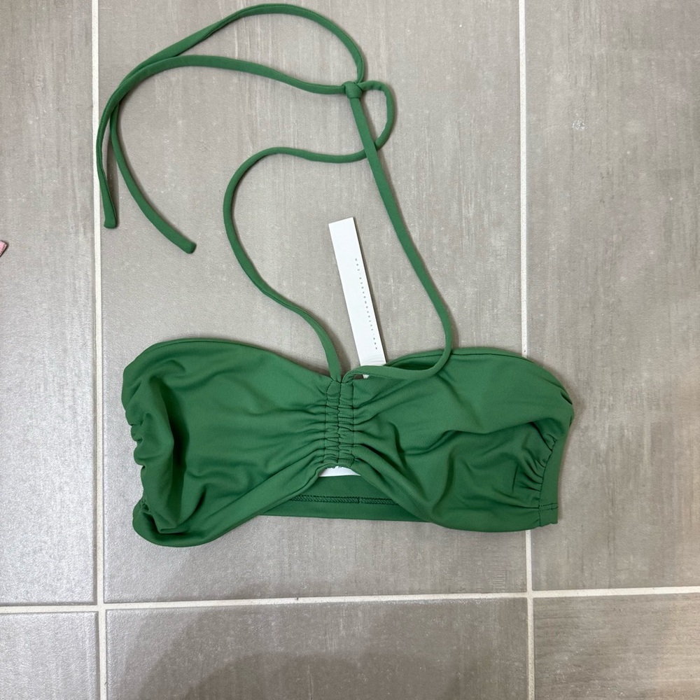 Susana Monaco swim drawstring two way top meadow - Picture 2 of 3